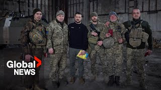 Zelenskyy makes visit to front lines near Bakhmut as Xi, Putin wrap talks in Moscow
