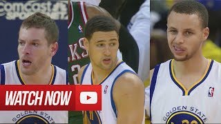 2014.03.20 - Stephen Curry, David Lee \u0026 Klay Thompson Full Combined Highlights vs Bucks