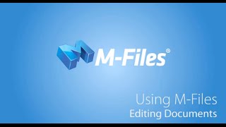 Editing Documents in M-Files