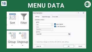 Menu Data - Excel Cơ Bản - Tin Học Cấp Tốc