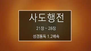 성경 읽기: 사도행전 21장 - 28장