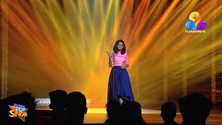 Sreya Jayadeep performance at flowersTV