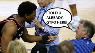Fan who shoved Kyle Lowry in NBA Finals Game 3 is Billionaire Warriors investor