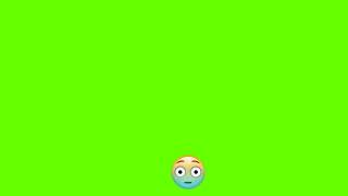 Flushed Face (Changing Colours) Emoji 😳 | Green Screen