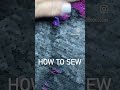 How to sew with reversible sequins