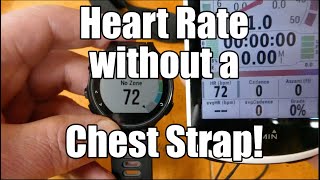 Heart Rate without a chest strap on most if not all Garmin Edge Bike Computers