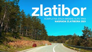 Zlatibor, kompletna staza brdske auto trke NAGRADA ZLATIBORA 2021, dashcam POV puta Tornik-Ribnica