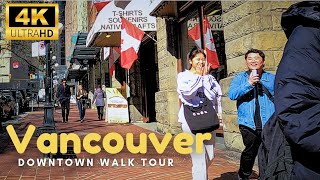 [4K] 🇨🇦 Oldest Part of Vancouver - Downtown Walk Tour