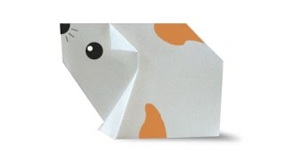 Cách gấp, xếp con chuột Hamster bằng giấy origami - Video hướng dẫn xếp hình