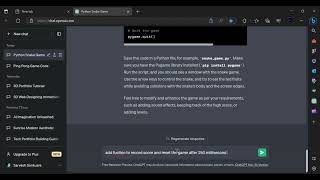 Unleashing Imagination: Snake Game Powered by Python and AI