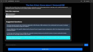 Iventure ISB ChatBot | Suggested AI generated Similar Question | AIGurukul