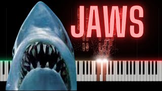 JAWS Theme on Piano – The Most Terrifying Movie Soundtrack Ever! 😱🎹 Piano Tutorial