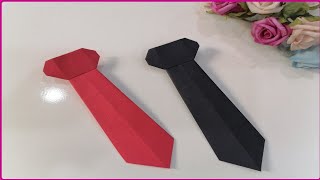 Paper tie origami | How To Make Easy Paper Neck Tie