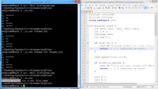 Programming example: Program arguments and file opening