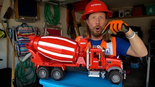 Handyman Hal learns about Concrete Trucks for Kids