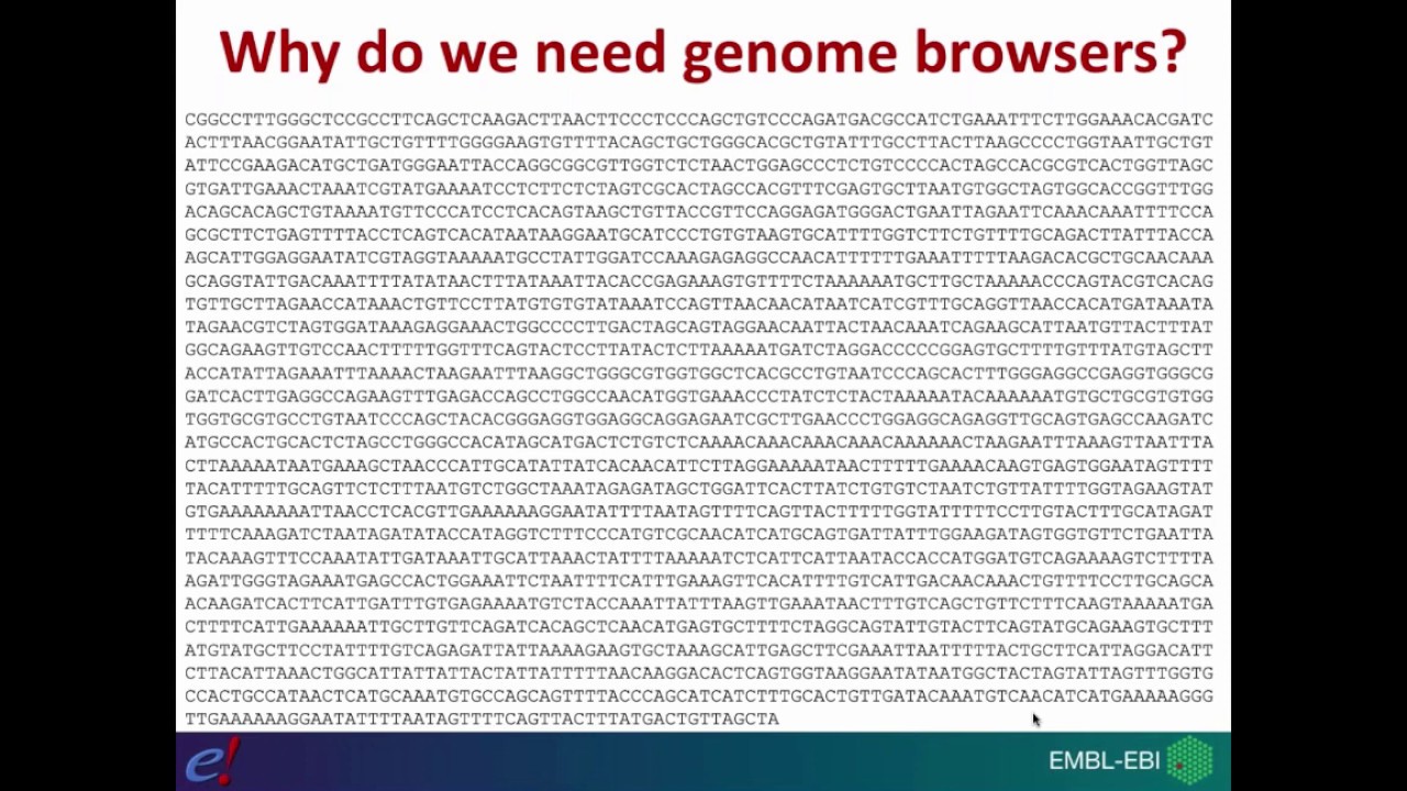 Introduction To The Ensembl Genome Browser - Webinar Series (2020 ...