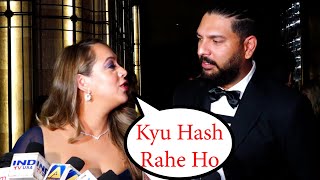 Yuvraj Singh Wife Hazel Keech Gets ANGRY On Him At an Event