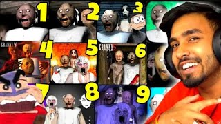 WHAT SHOCKING SCENE😱 - TECHNO GAMERZ PLAY ALL GRANNY 1,2,3,4,5,6,7,8,9,10 IN EXTREME MODE 🙀🤯😨😝😝😝