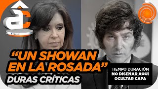 REAPARECIÓ Cristina Kirchner y lanzó duras críticas a la gestión de Milei y tildó de "showman"
