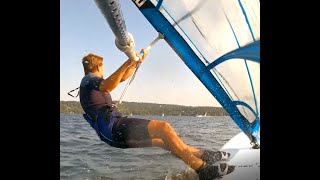 Sept 2020 Herrsching am Ammersee Ostwind 9kts Leichtwind Windsurfen Formula