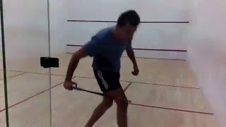 Squash Dubai - 20.01.2016 - Abdullah is always in a rush