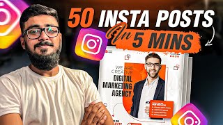Create 50 Instagram Posts in Just 5 Mints Using AI | How To Create Instagram Post Using AI