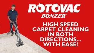 Rotovac Bonzer High Speed Carpet Cleaning!