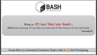 Bash Shell Scripting | what is #!/usr/bin/env bash ? | Video-10