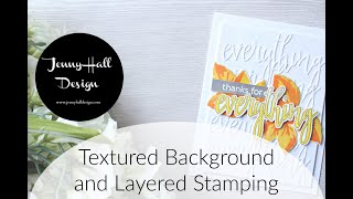 How to make a textured background with Jenny Hall