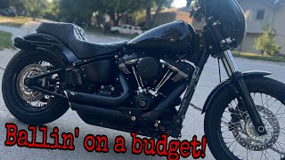 Lowering an M8 Softail for $150