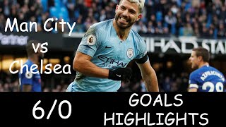 Manchester City vs Chelsea 6/0 Goals - Highlights - HD - 2019
