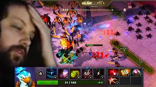 Vampire Survivors in Dota 2 is INSANE - Crownfall Act 4 Minigames