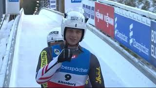 Doubles Luge World Cup in Altenberg 1st run