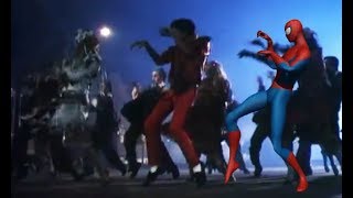 Thriller with.... SpiderMan! Dancing in sync with Michael Jackson