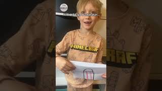 Kid draws KFC bucket