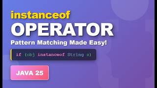 instanceof Operator in java 25 #programming #java #java25