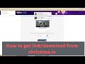 How to get link from shrink.me/shrinkme.io