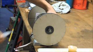 Razor Sharp - Paper wheels knife sharpening.