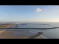 aberafan beach by drone