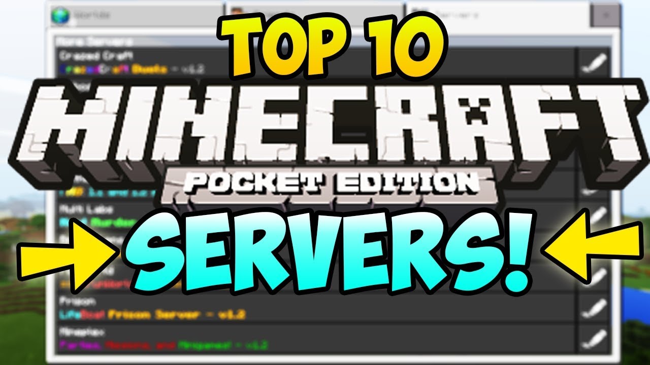 "TOP 10 MINECRAFT POCKET EDITION SERVERS" (Minecraft PE Servers, MCPE ...