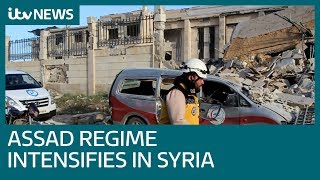 Assad regime intensifies assault on last Syrian rebel enclave | ITV News