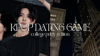 kpop dating game - college party edition