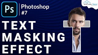 Photoshop Text Masking Effect - How to Mask Text on Photoshop | Typography Tutorial