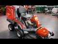 new husqvarna rc 320ts awd rider lawnmower walkaround