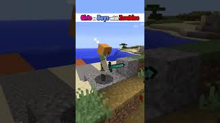 Girls vs Boys with ZOMBIES in Minecraft #shorts #minecraft