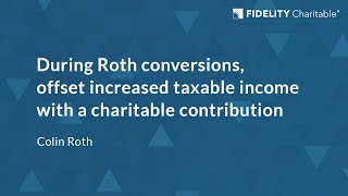 Electing charitable giving during Roth conversions