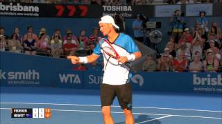 Brisbane 2014 Final Highlights: Federer vs. Hewitt