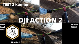 TEST dji Action 2 na Lesmir trail MTB Košice / stabilizacia, FOV, color mode /  s GoPro 8 - action 1