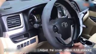 How to install Toyota Camry Leather Steering Wheel Cover