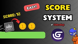 SIMPLE SCORE SYSTEM IN GDEVELOP🔥[EASY] tutorial for beginners💯